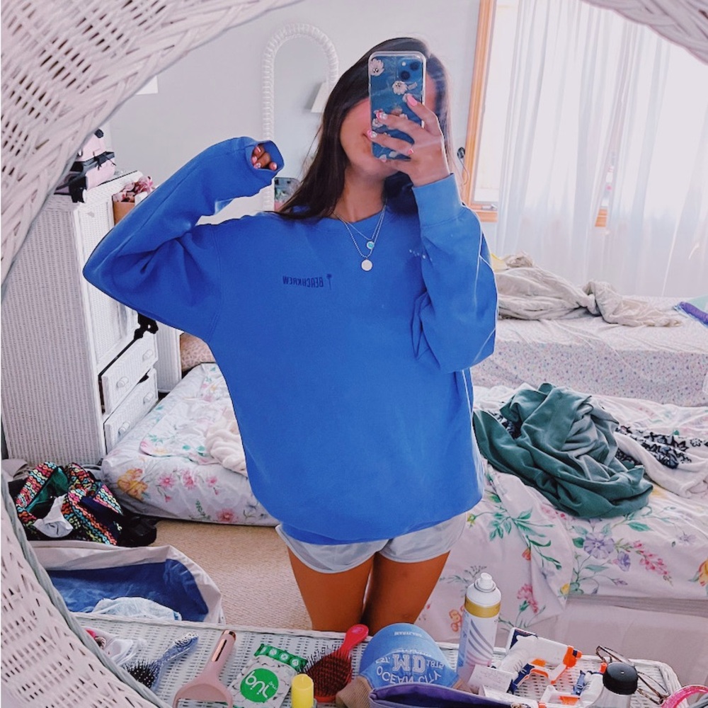 Beachkrew blue crewneck